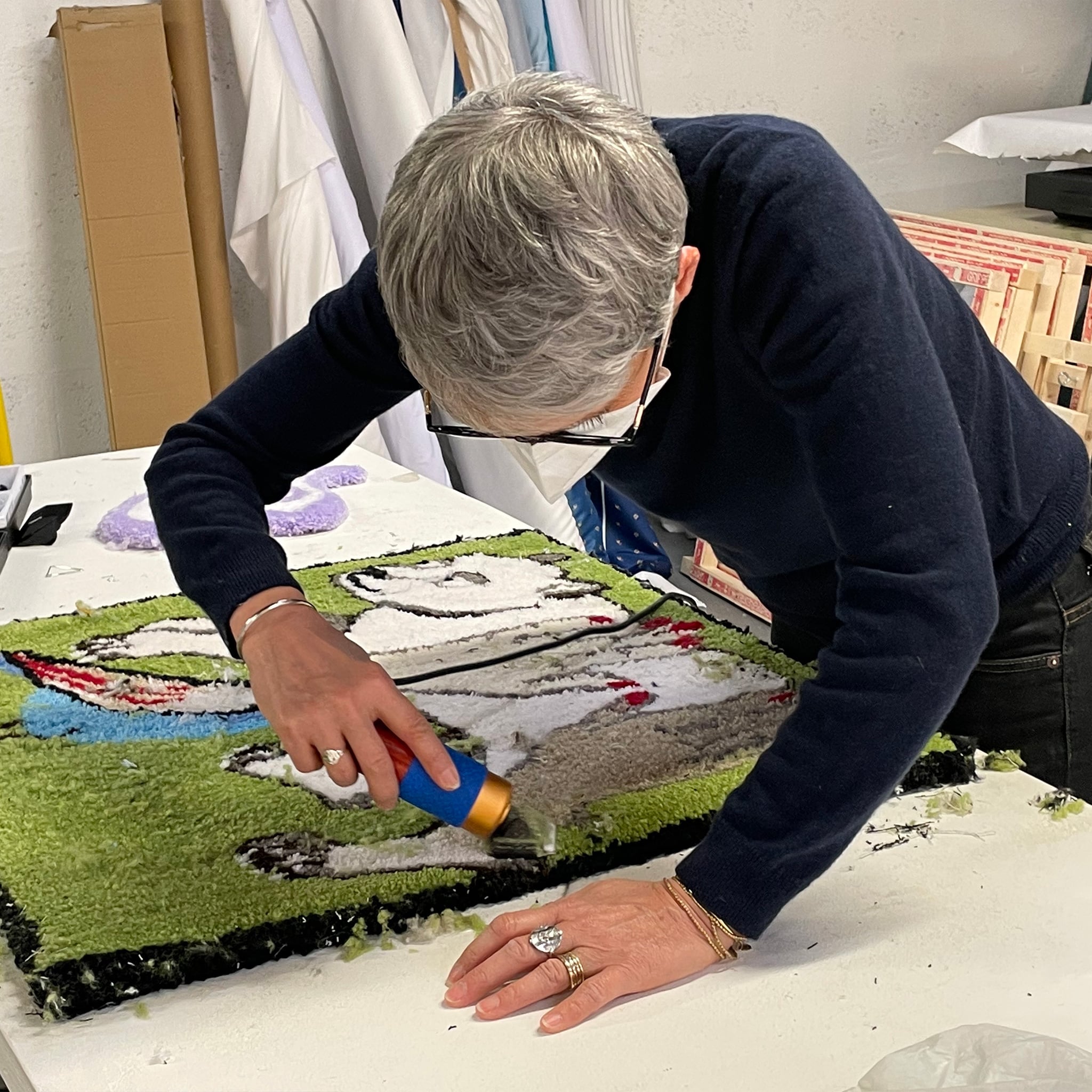 Atelier tufting : Initiation medium – 250 € (Acompte à verser : 50 €)