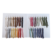 Carte échantillons – Fil de laine de Nouvelle-Zélande pour tufting